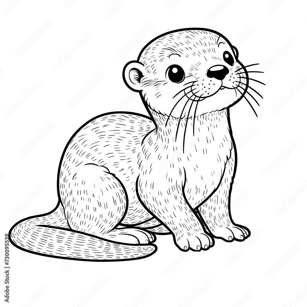 Otter, Sea Otter, Otter Silhouette, Otter Cut files, Cute Otter Svg
