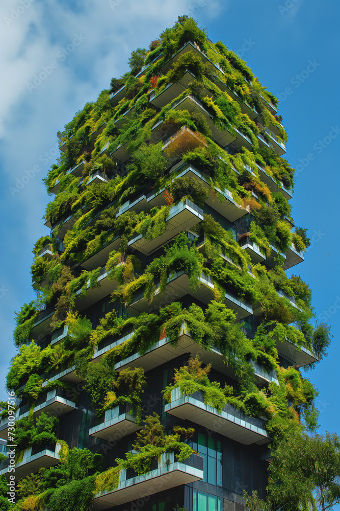 Green garden building. Environment eco building