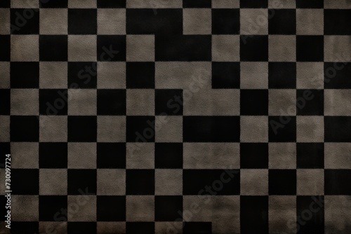 Black square checkered carpet texture