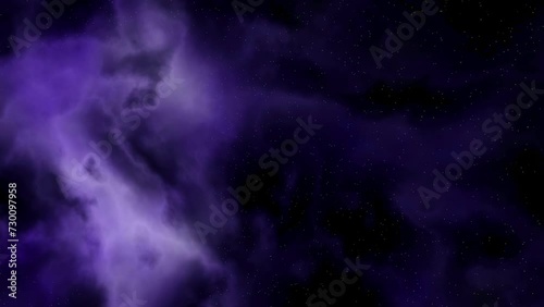 mystische violette intergalaktische Nebelschwaden im Universum, Rauch, Wolken, Weltall photo