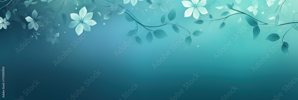 darkcyan soft pastel gradient modern background with a thin barely noticeable floral