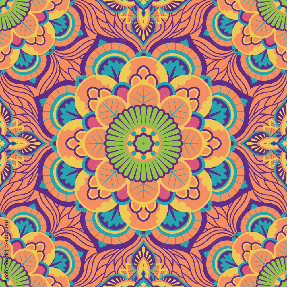 Abstract Modern Mandala Pattern Background