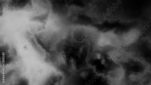 mystische graue intergalaktische Nebelschwaden im Universum, Rauch, Wolken, Weltall photo