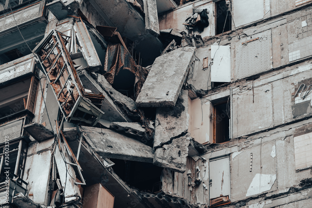 destroyed and burned houses in the city Russia Ukraine war destroyed and burned houses in the city Russia Ukraine war