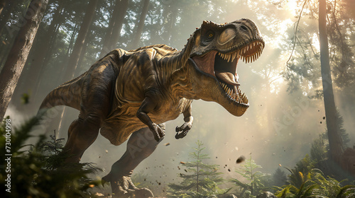 tyrannosaurus rex dinosaur 3d render © daniel
