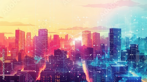 Connected Horizons: Exploring a Smart City's Vibrant Tapestry