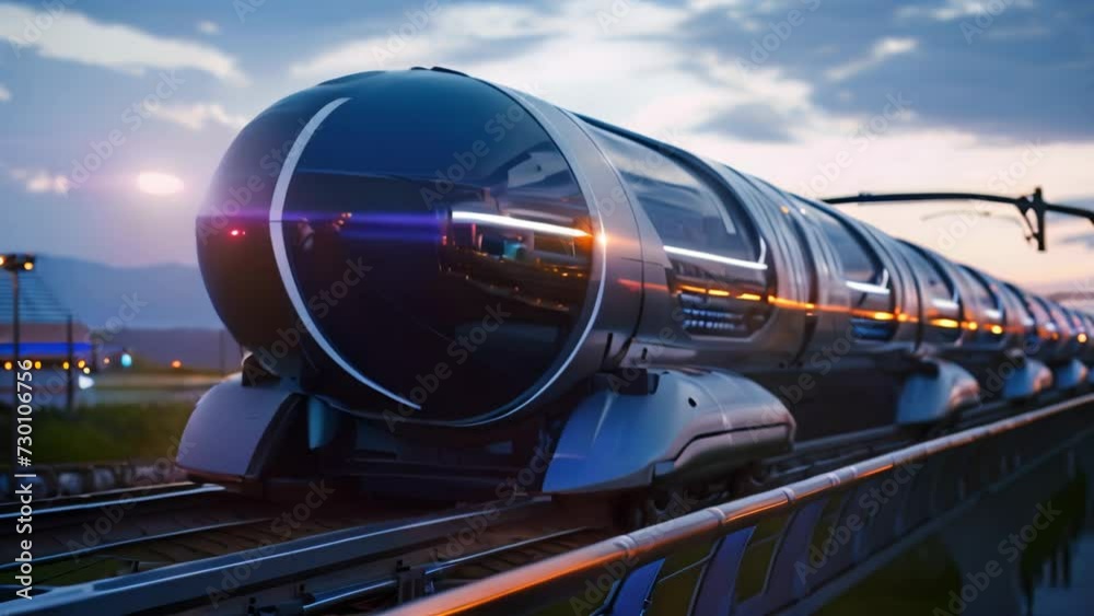 Innovative Hyperloop Revolution. Generative ai