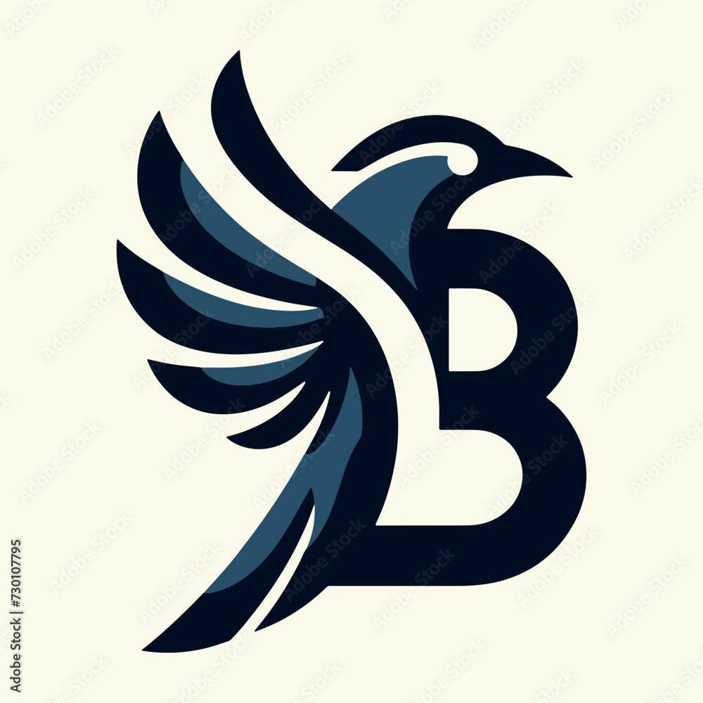 Fototapeta premium Animal logo vector illustration, Generative Ai