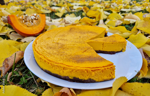 ghoulishly good Halloween pumpkin cake for a sweet party showstopper. It's great for using up leftover pumpkin and tastes similar to carrot cake plate porcelain Freezable 
ghoulishly good Halloween


 photo