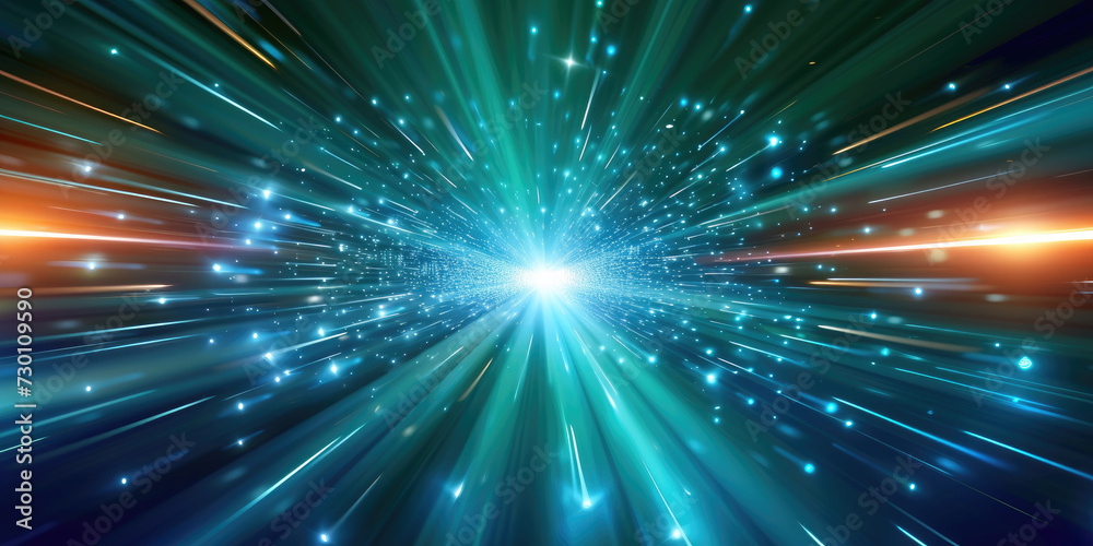 Green and blue light burst, suitable for futuristic, technology, or energy concept designs, ideal for use in digital and print media Green and blue light burst, suitable for futuristic, technology, or energy concept designs, ideal for use in digital and print media