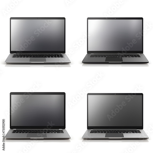 laptop isolated on white