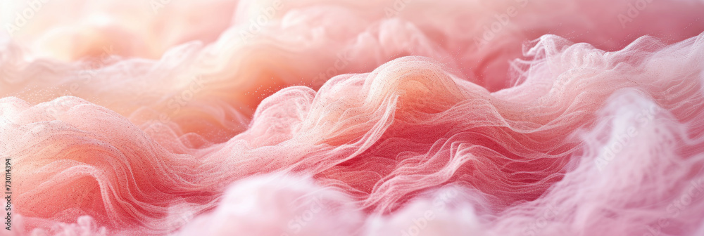 Fototapeta premium pink and white clouds in the air, Texture of cotton candy, silky fluffy texture
