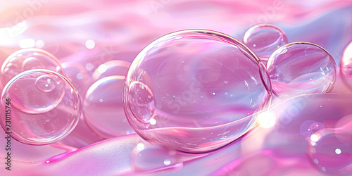 a closeup shows many pink bubbles,Pink Soap Bubbles Natural Background. Celebration, Blurred Pink Bubbles Backdrop. wedding, Valentine Pink Wallpaper
