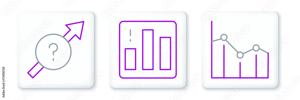 Set line Pie chart infographic, Arrow and icon. Vector Set line Pie chart infographic, Arrow and icon. Vector