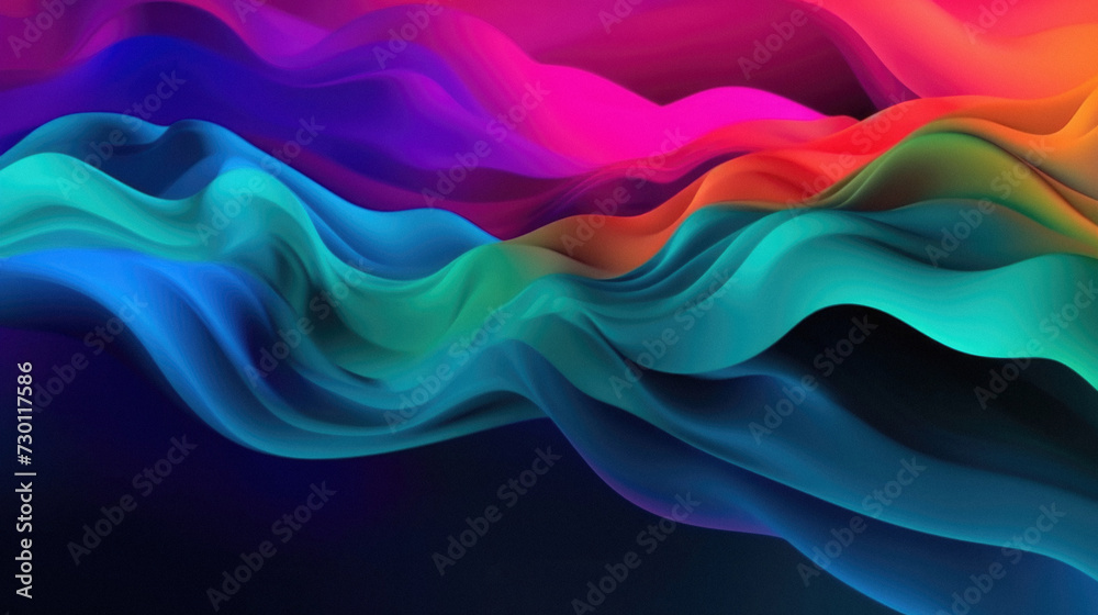 Abstract colorful wavy background. .