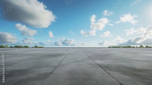 Fototapeta Naklejka Na Ścianę i Meble -  new asphalt road and sky