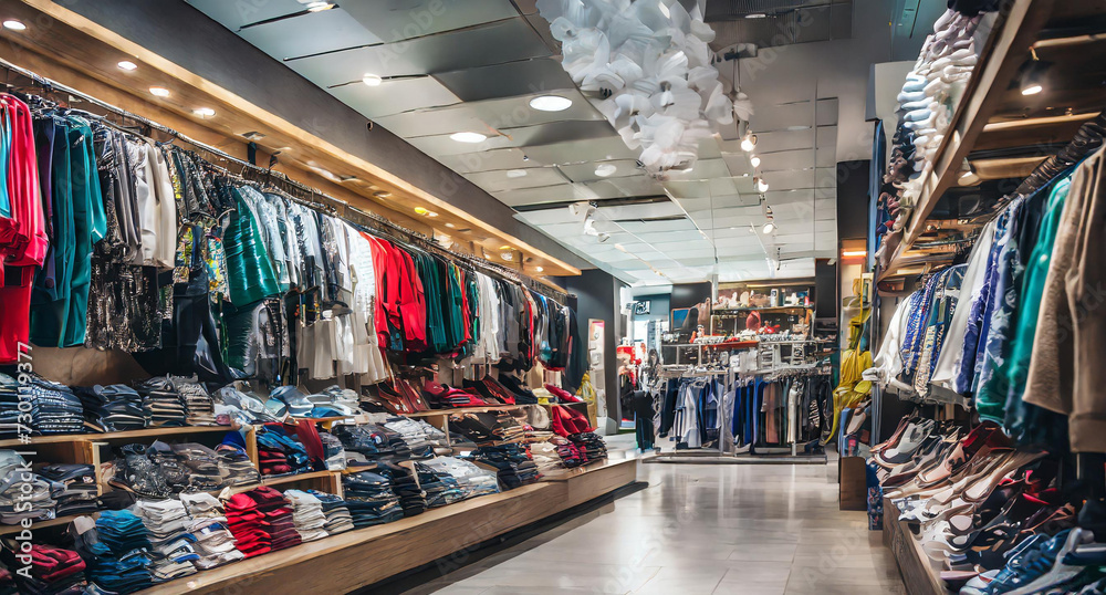Obraz premium clothes in shop