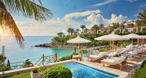 pool in a resort