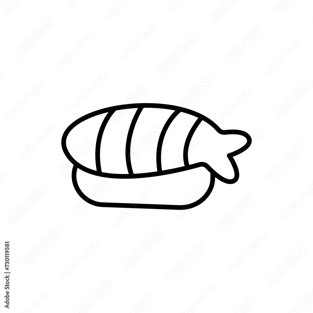 Sushi outline icons, minimalist vector illustration ,simple transparent graphic element .Isolated on white background Sushi outline icons, minimalist vector illustration ,simple transparent graphic element .Isolated on white background
