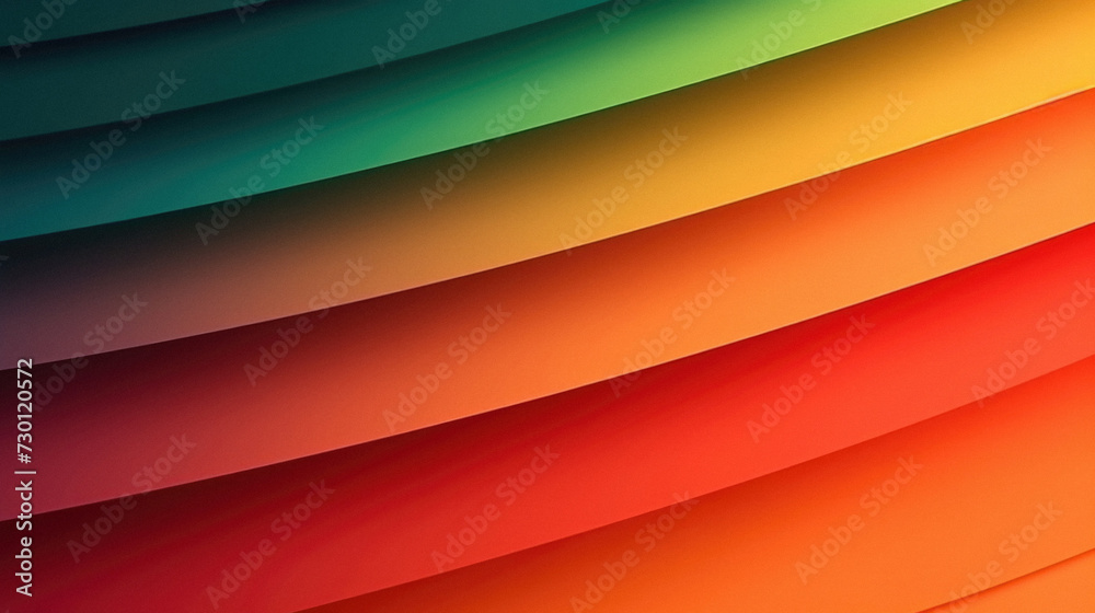 Abstract background of curved lines in orange, yellow and green colors.