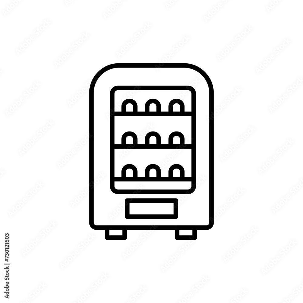 Vending machine outline icons, minimalist vector illustration ,simple transparent graphic element .Isolated on white background Vending machine outline icons, minimalist vector illustration ,simple transparent graphic element .Isolated on white background