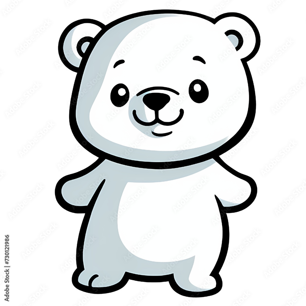 Fototapeta premium Cute Animals Art of Polar Bear