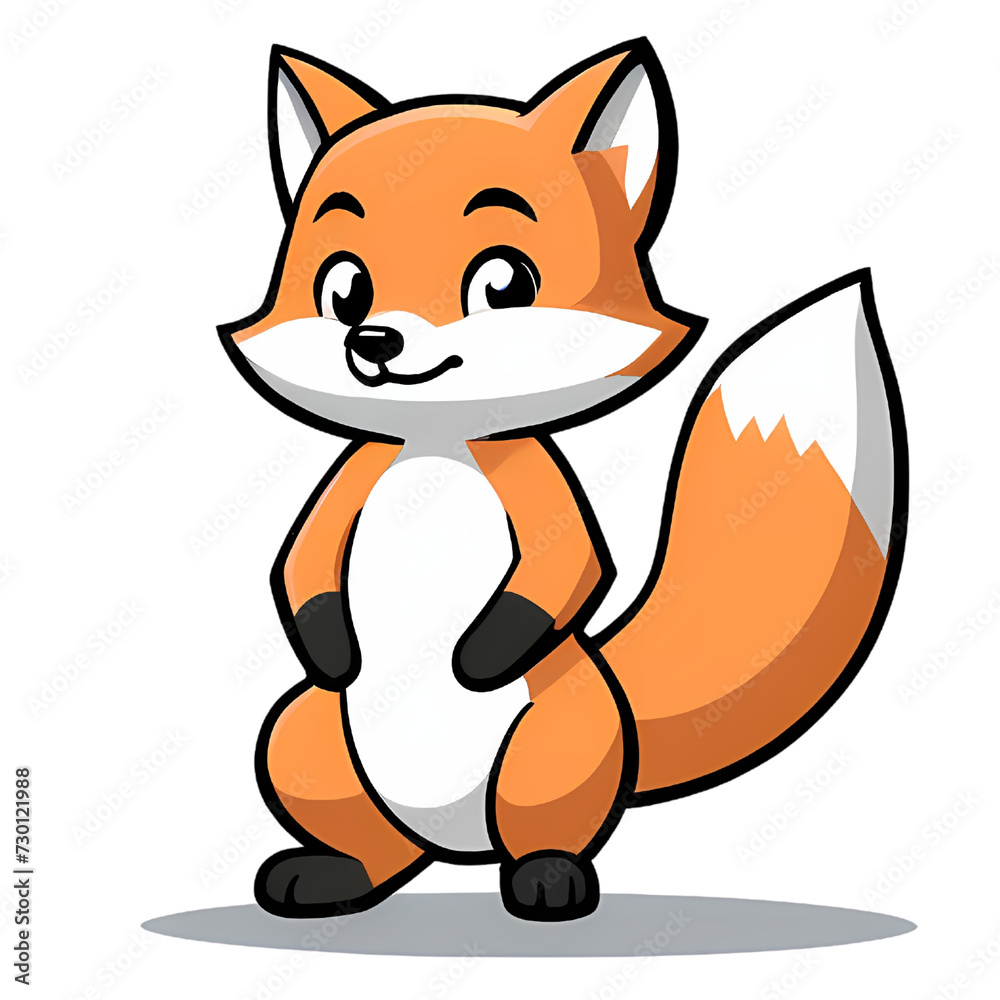 Cute Animals Art of Fox