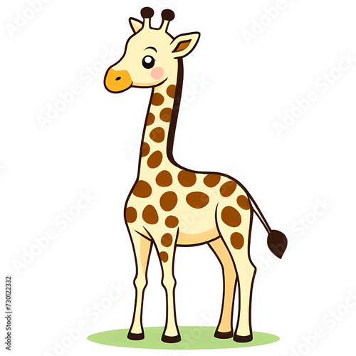 Cute Animals Art of Giraffe