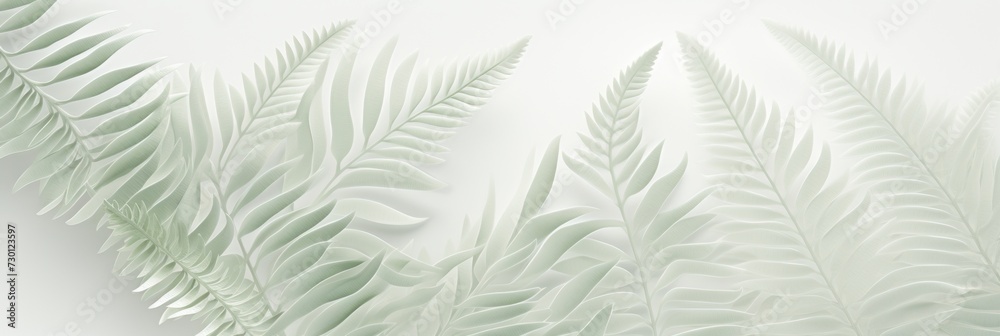fern white gradient background soft pastel seamless clean texture