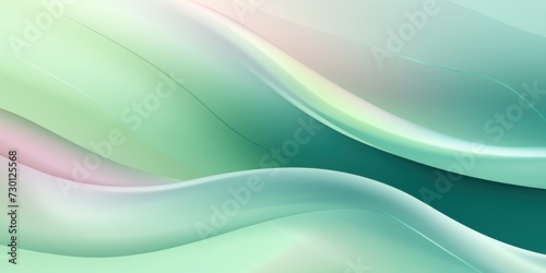 honeydew gradient soft pastel silk wavy elegant luxury flat lay pattern vector illustration