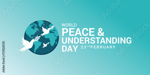 World Day of Peace and Understanding, observed on 23 February. The first Rotary meeting was held in commemoration. International Day of Peace is an annual event observed to promote peace in the world photo