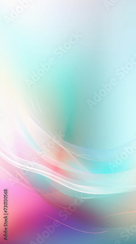 Abstract background with smooth lines in blue, pink and green colors.
