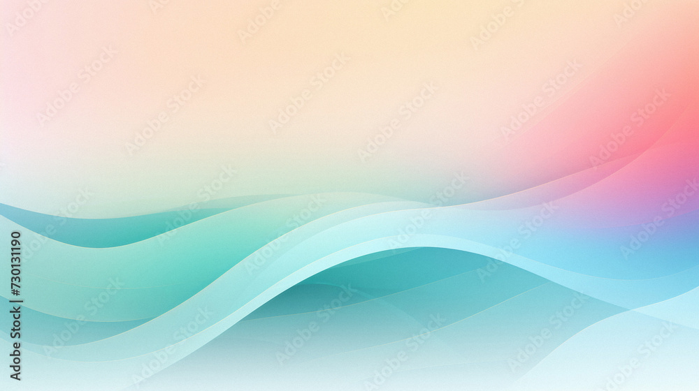 Abstract colorful background with smooth lines in pastel colors.