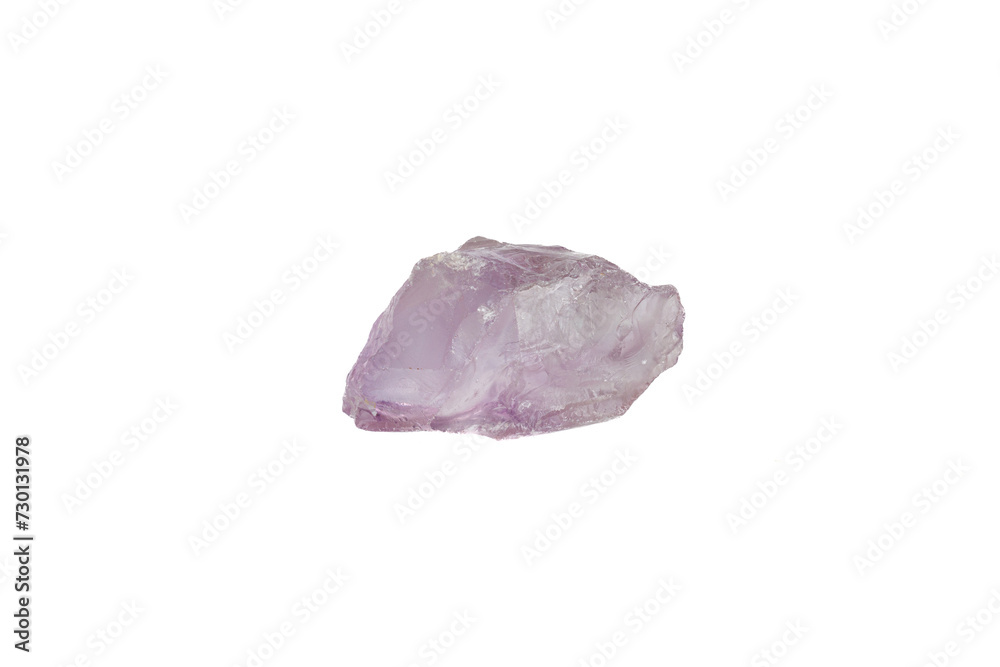Amethyst mineral stone macro on white background Amethyst mineral stone macro on white background