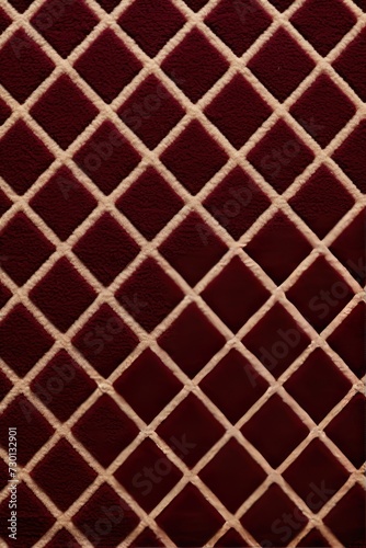 Burgundy square checkered carpet texture