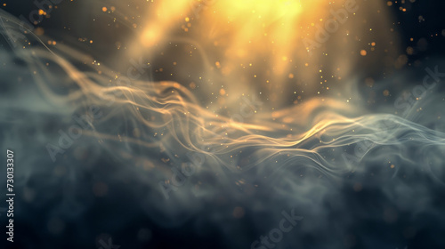background, abstract, light, black, wave, smoke