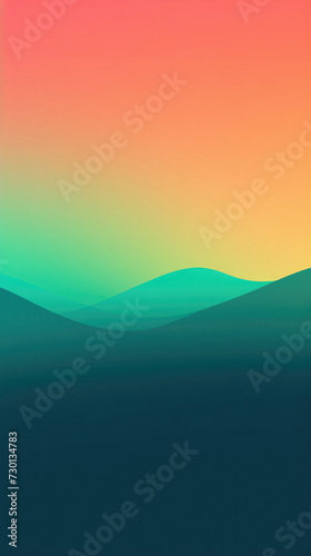 Abstract background of color gradient and wavy line.