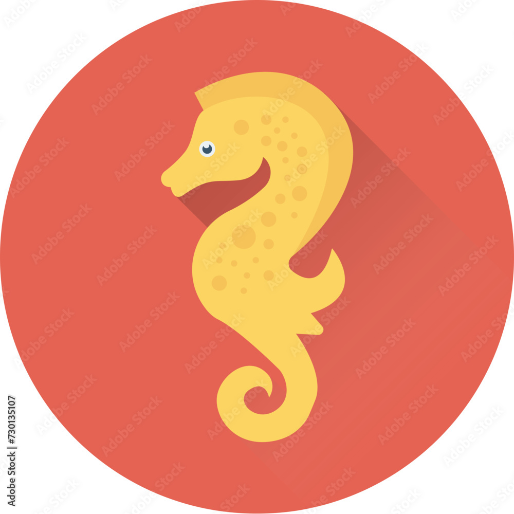 Seahorse Vector Icon