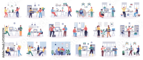 Office rest vector illustration. The office rest concept highlights value creating peaceful and rejuvenating workplace Finding moments rest and relaxation in office promotes sense simplicity and calm