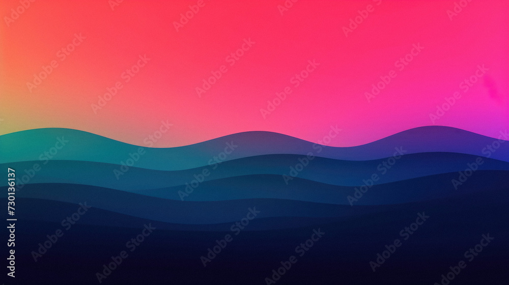 Abstract background with waves.  Gradient mesh include.