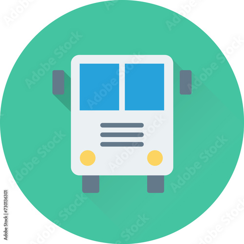 Tour Bus Vector Icon