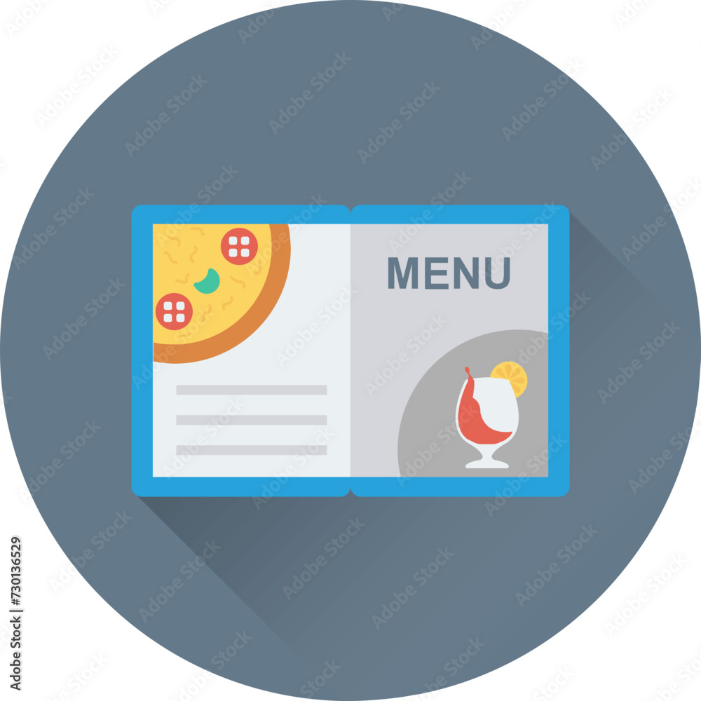 Naklejka premium Menu Vector Icon