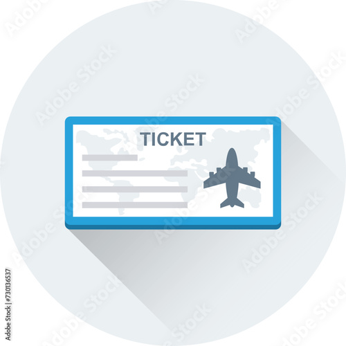 Air Ticket Vector Icon