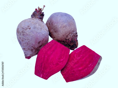Beetroot red fresh beets redbeet gardenbeet tablebeet whole and halved sliced dinnerbeet goldenbeet common-beet a taproot plant image stock photo  photo