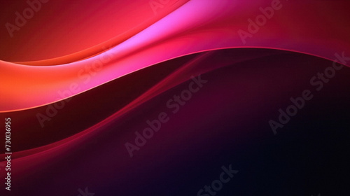 Abstract background with smooth lines in red and black colors.