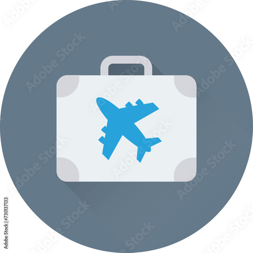 Luggage bag Vector Icon