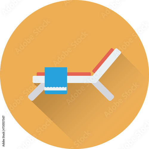 Sunbathe Vector Icon