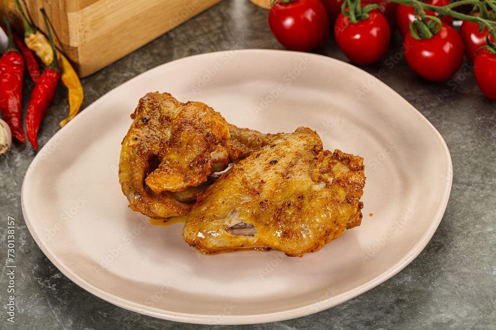 Roasted chicken leg with spices Roasted chicken leg with spices
