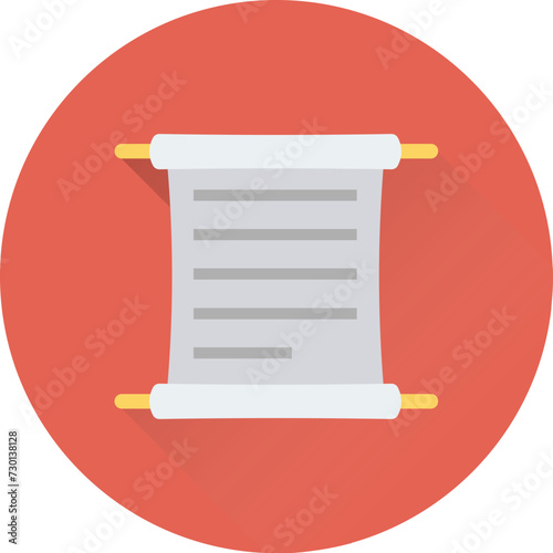 Unfolded Paper Vector Icon
