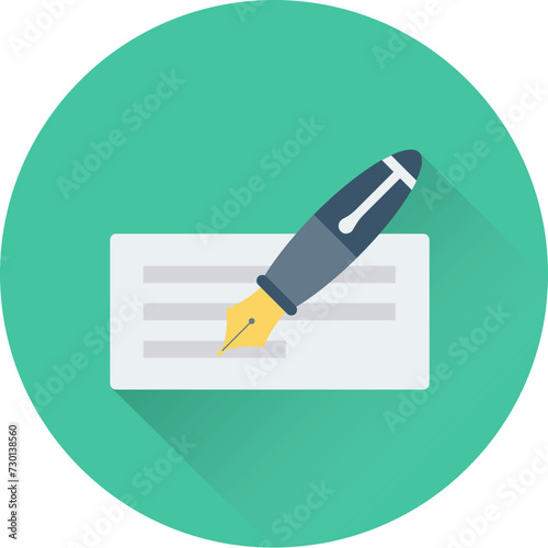 Cheque Signature Vector Icon